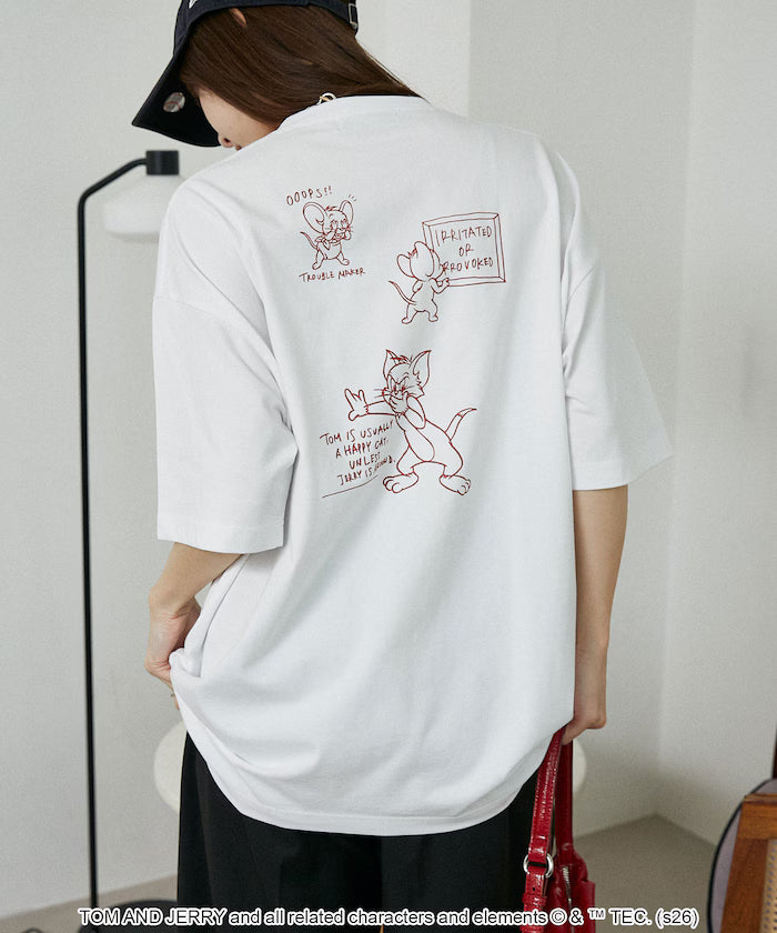 <Functional Material> TOM AND JERRY Graphic T-Shirt Limited Edition