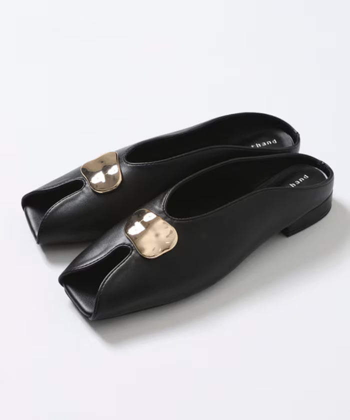 Nuance Plate Open Toe Shoes