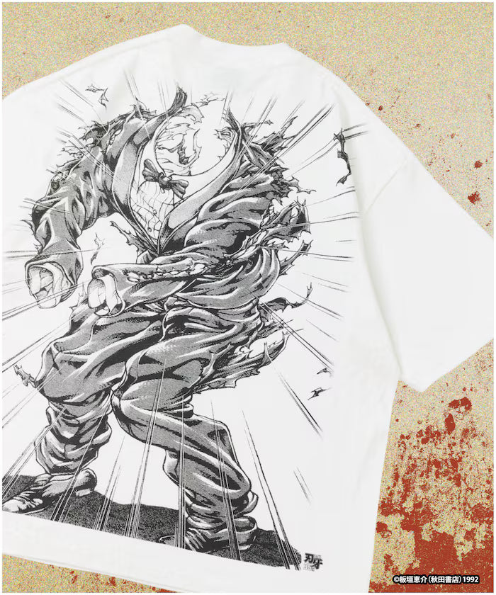 [Sales start on June 12 at 12:00] Baki 'Mr. Unchained/Biscuit Olly' Print Crew Neck T-Shirt