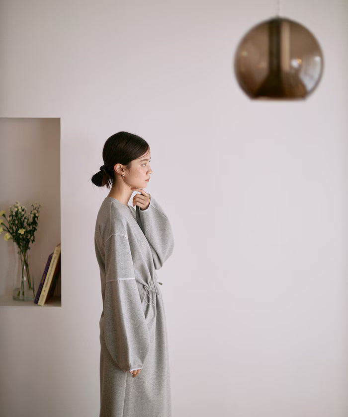 Cocoon Sleeve Damboru Sweat One-Piece / Spindle