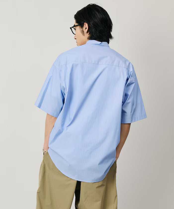 Relax Fit Relaxed Fit Band Collar Short Sleeve Shirt [Limited Edition]