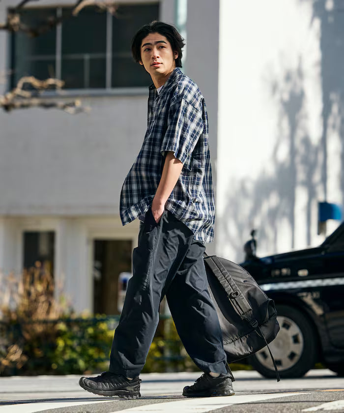 Relax Fit Regular Collar Sheer Seersucker Short Sleeve Shirt 【Limited Edition】