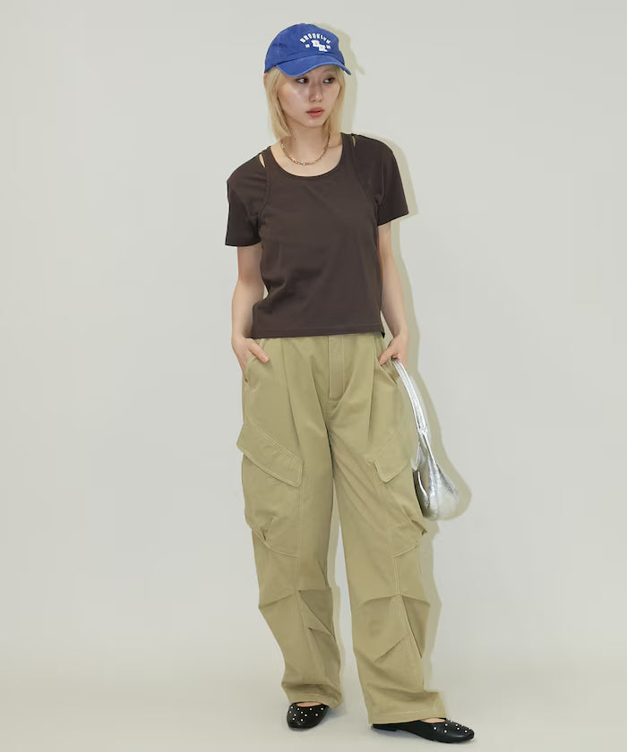 <Set Item> Tank Top Layered T-Shirt Limited Edition