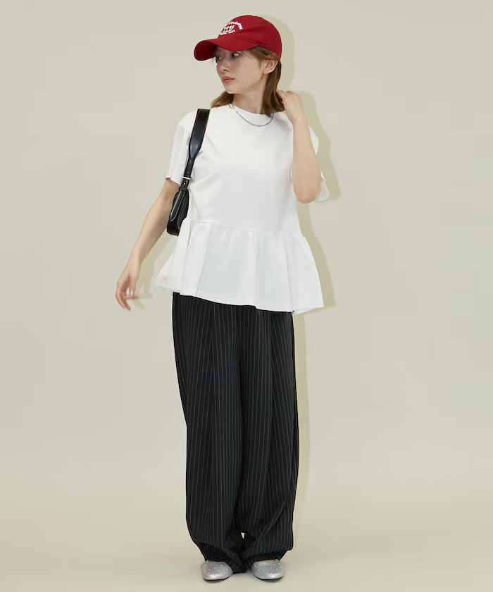 <Contact Cooling> Cool Ponchi Peplum T-Shirt Limited Edition