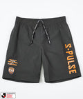 【May 15 12:00 Start of Sales】J.LEAGUE × FREAK'S STORE Custom SUPPORTERS NYLON SHORTS 【Shimizu S-Pulse】 - Charcoal Gray