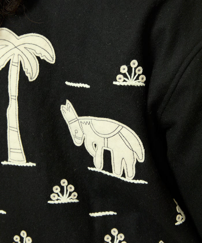 Indian Embroidery Wool Mexican Jacket
