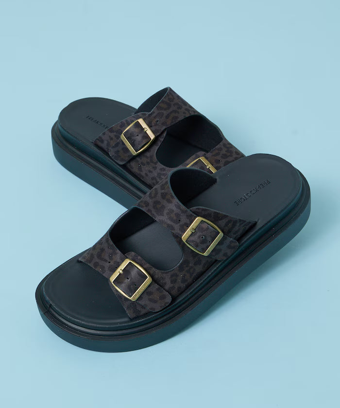 Lazerette SW Double Strap Slide Sandal / Platform Sole [23~28cm] 【Limited Edition】