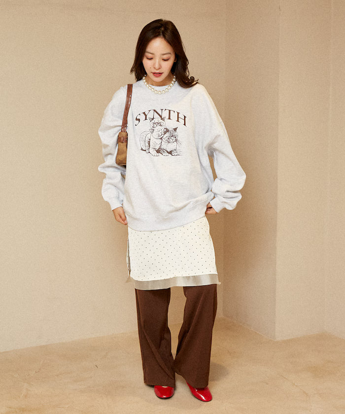 SYNTH Cat Fleece Lined Sweatshirt Limited Edition
