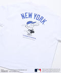 PEANUTS×MLB Exclusive Big Silhouette Back Print T-Shirt / YANKEES 【Limited Edition】 - White