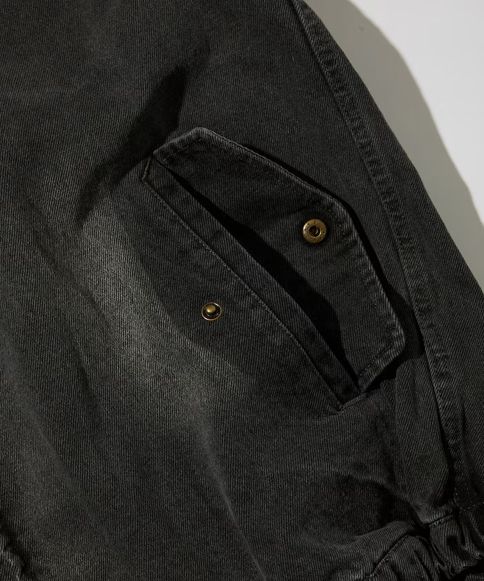 Relaxed Fit Harrington Denim Jacket