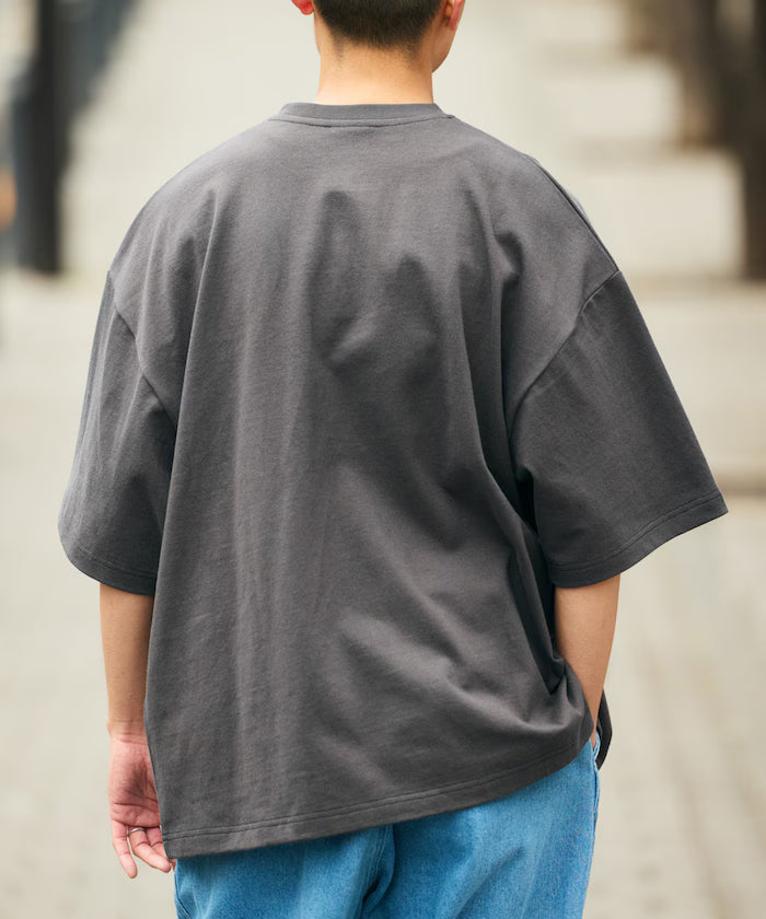 9 oz Heavyweight Big Silhouette Henley Neck T-Shirt/Heavyweight 【Limited Edition】