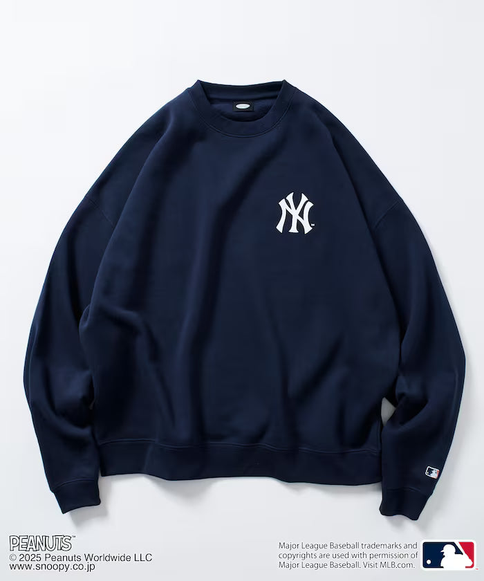 MLB×PEANUTS Exclusive Big Silhouette Back Print Crew Neck Sweat/YANKEES [Limited Edition]