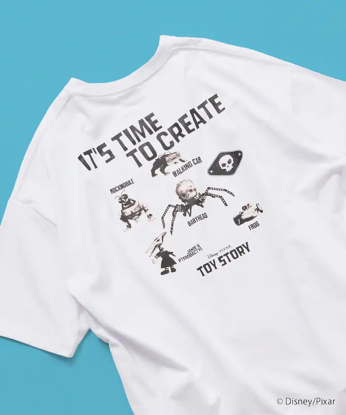 [TOY STORY] Exclusive Character Print Crew Neck T-Shirt Sid's Toy [Limited Edition] - White