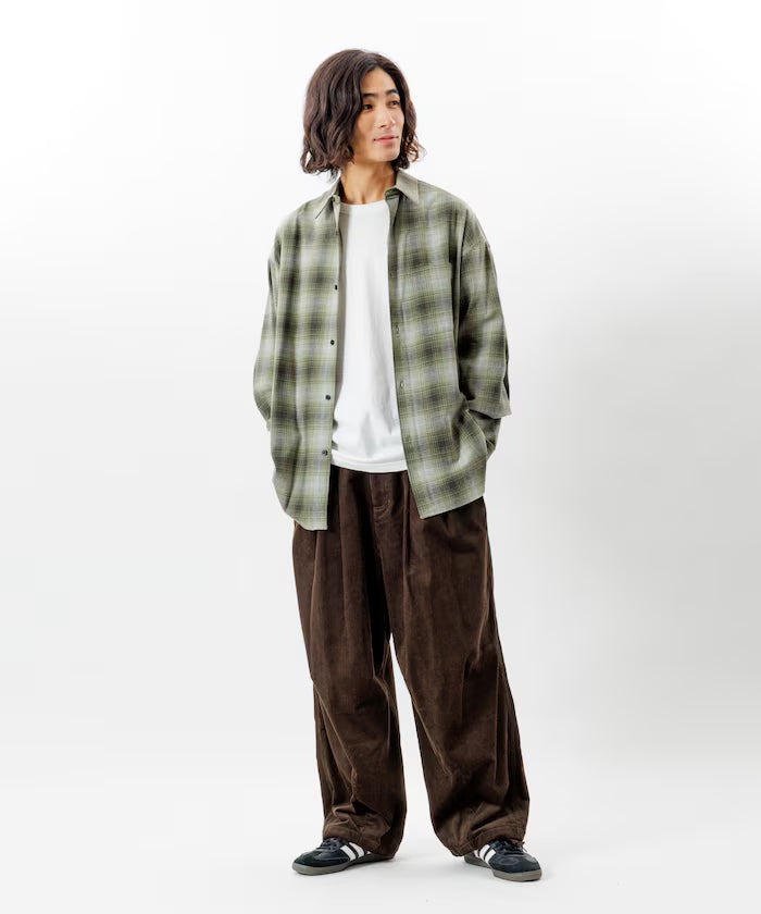Wide Silhouette Corduroy Military Circus Pants / Snow Pants 【Limited Edition】