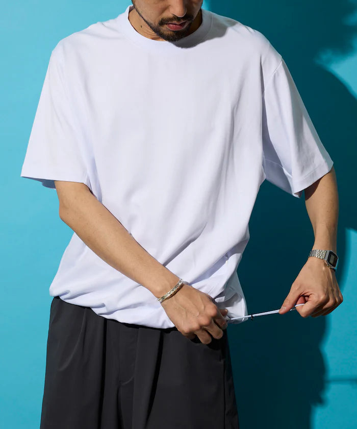 SUPER ICE / Super Ice Crew Neck Spindle T-Shirt Contact Cooling / Quick Dry / UV Cut