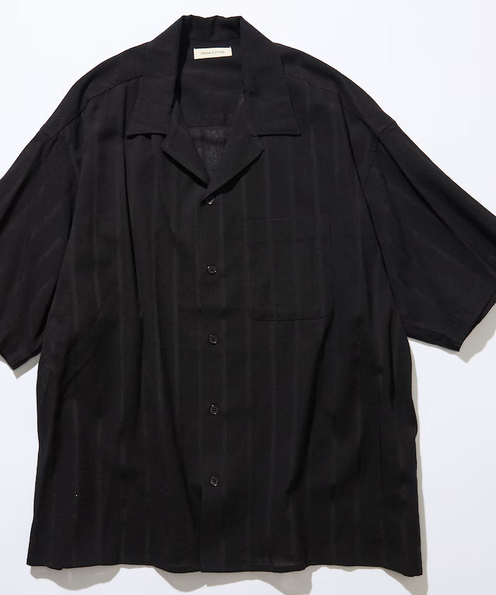 Relax Fit Relaxed Fit Shadow Stripe Open Color Shirt [Limited Release]