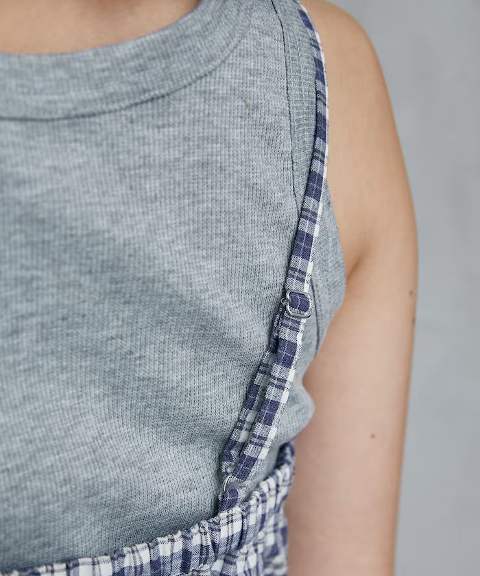 Shearling camisole x short pants set limited edition