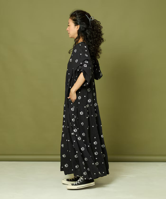 Lame Embroidered Moon & Star Dress