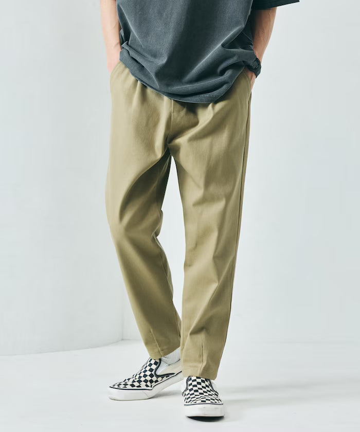 Basic Silhouette Stretch Easy Tapered Pants 【Limited Release】