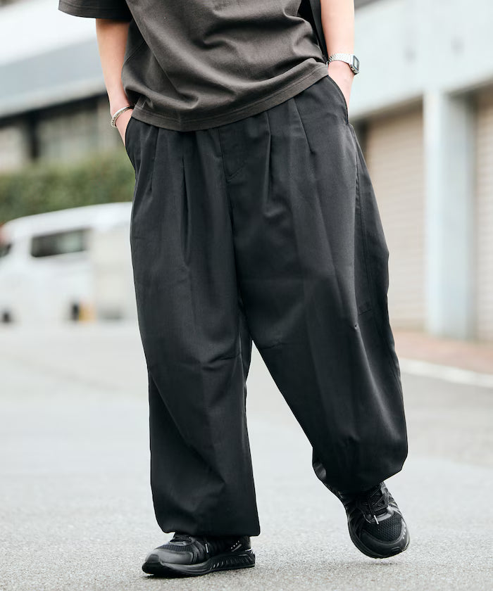 AiRide/Air Ride Wide Silhouette Pocketable Circus Pants/Quick Dry/UV Cut 【Limited Edition】