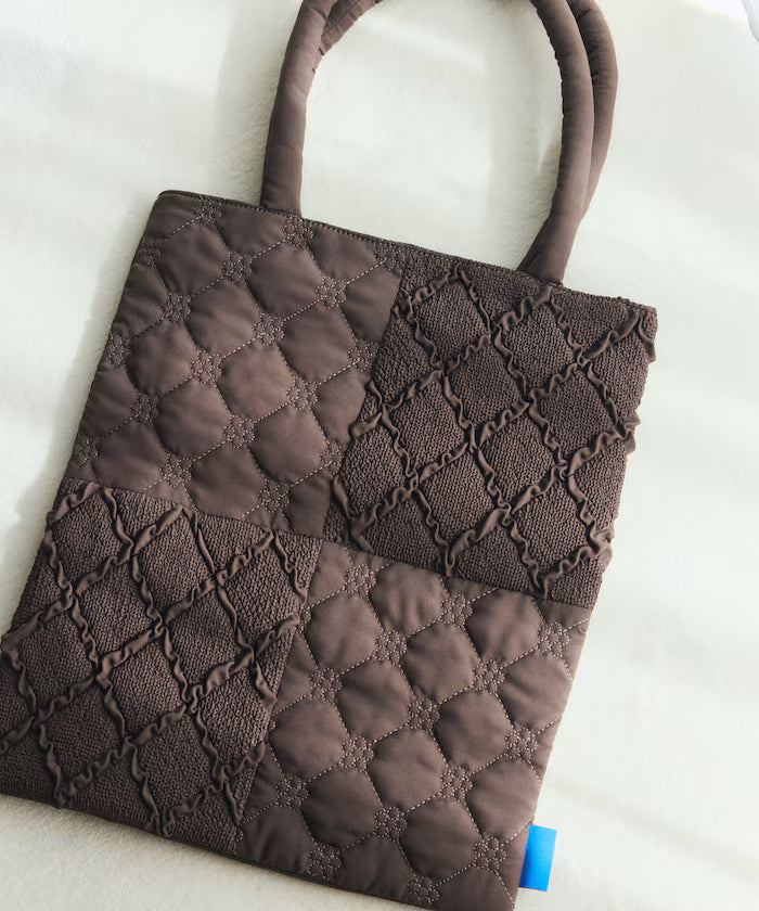 Flower Quilt Patchwork Tote Bag