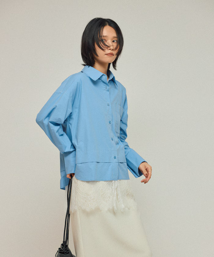 Oversized Lace Layered Shirt