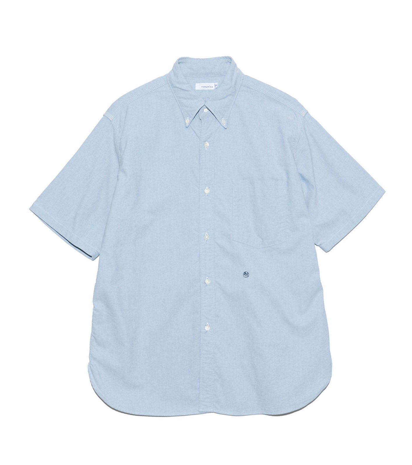 Button Down S/S Shirt - HN(Grayish Navy)
