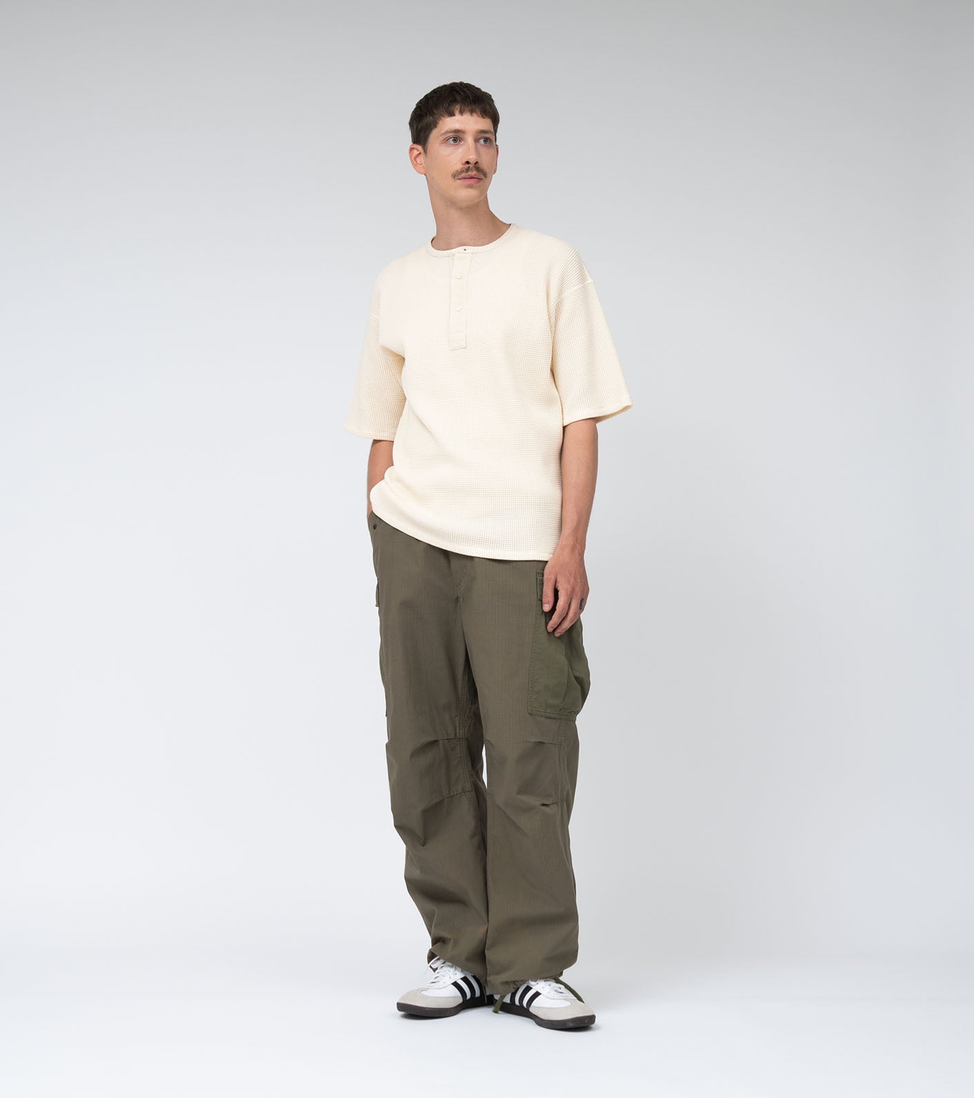 Henry Neck Thermal Sweat Tee