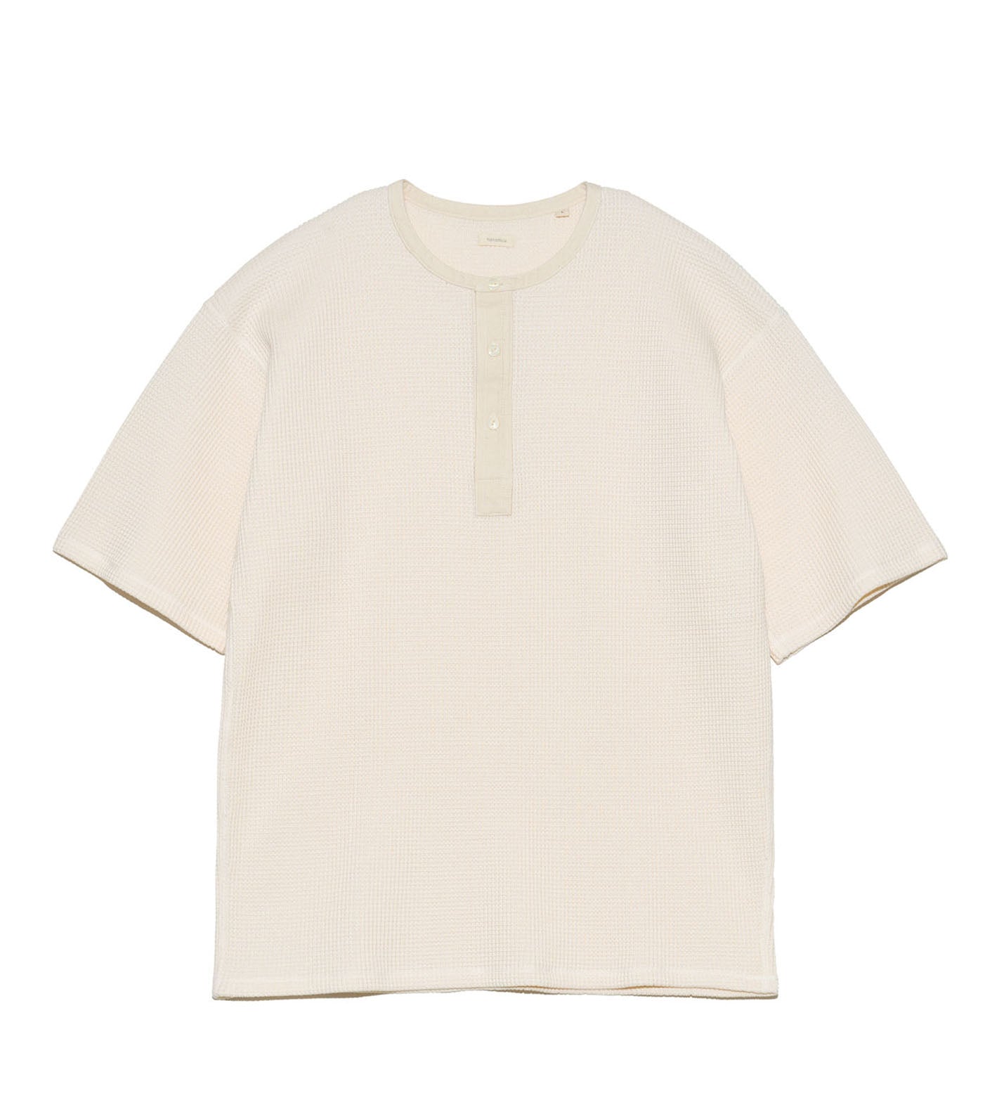 Henry Neck Thermal Sweat Tee - NA(Natural)