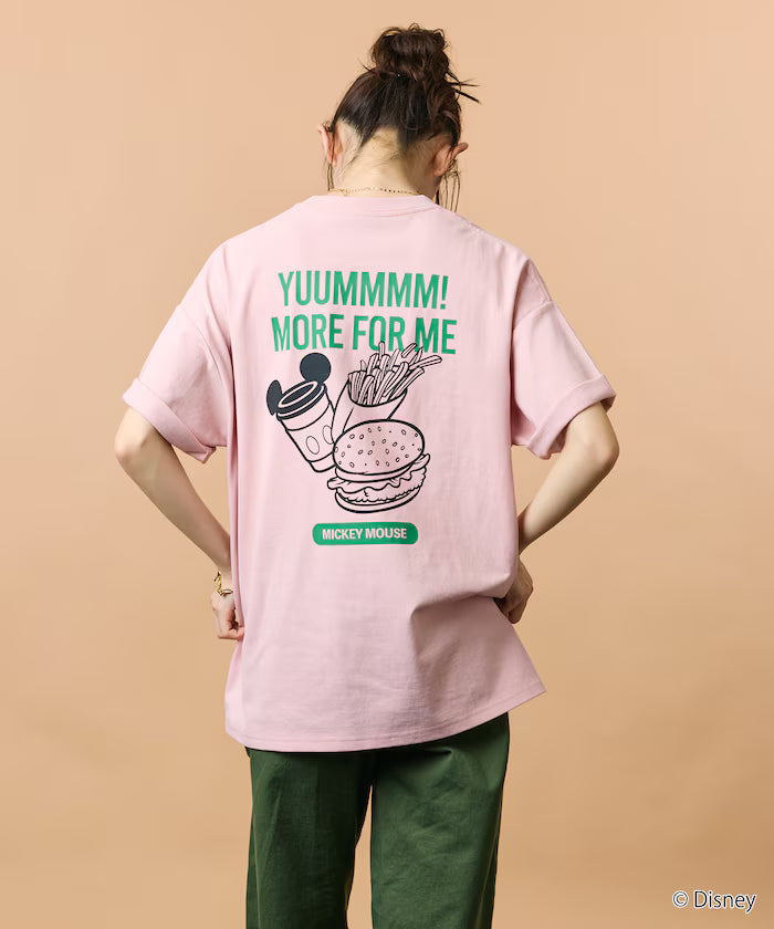 DISNEY/Mickey Mouse/Exclusive Crew Neck Printed Sweatshirt/FOOD 【Limited Release】