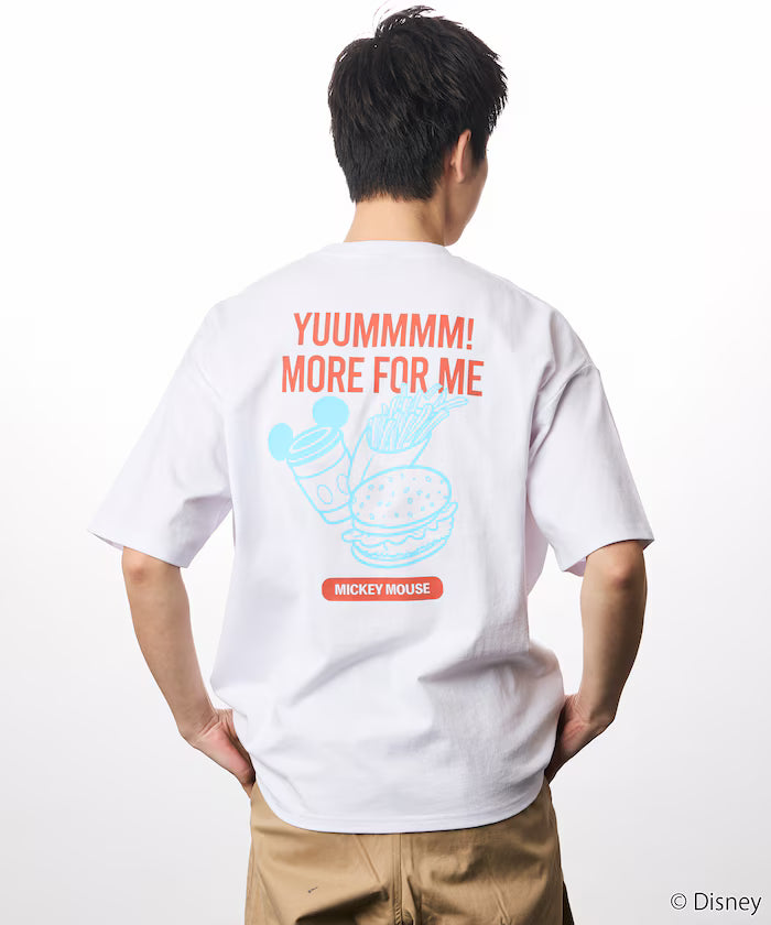 DISNEY/Mickey Mouse/Exclusive Crew Neck Printed Sweatshirt/FOOD 【Limited Release】