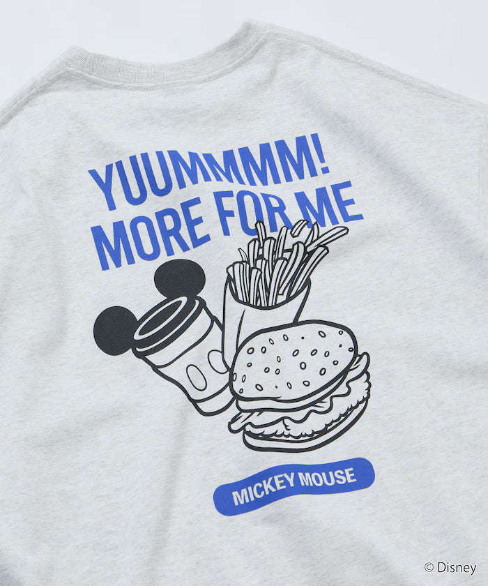DISNEY/Mickey Mouse/Exclusive Crew Neck Printed Sweatshirt/FOOD 【Limited Release】