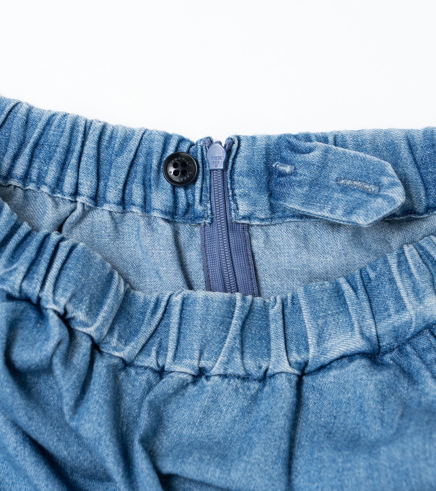 Light Denim Circular Skirt