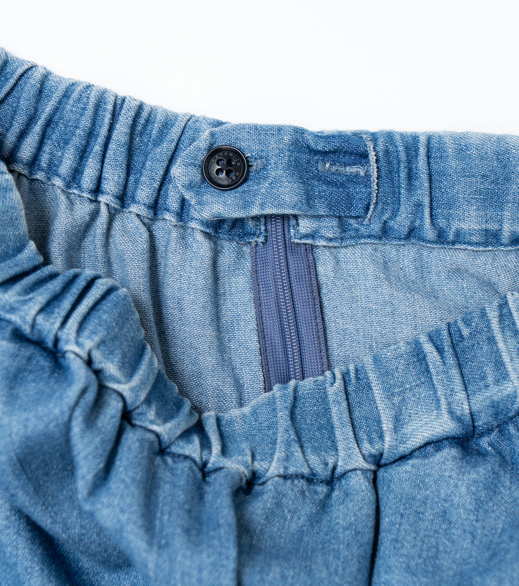 Light Denim Circular Skirt