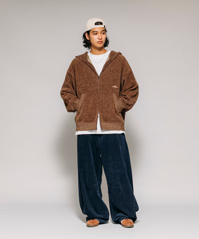 Wide Silhouette One Wash Curve Corduroy Pants