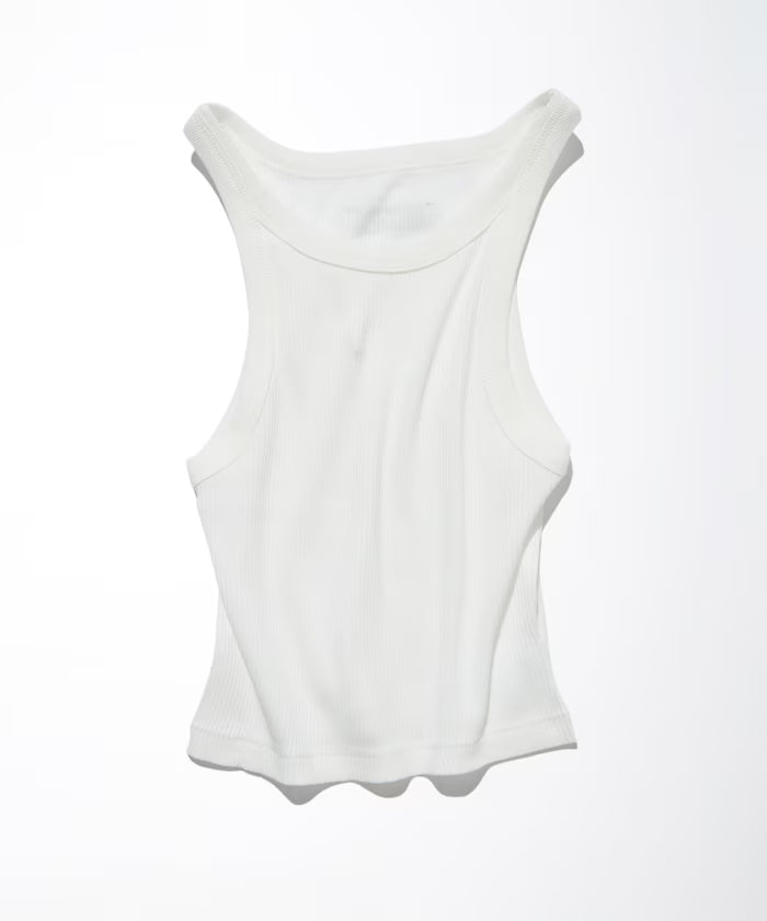 American Sleeve Cropped A-SHIRT - White