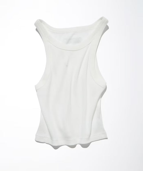 American Sleeve Cropped A-SHIRT - White