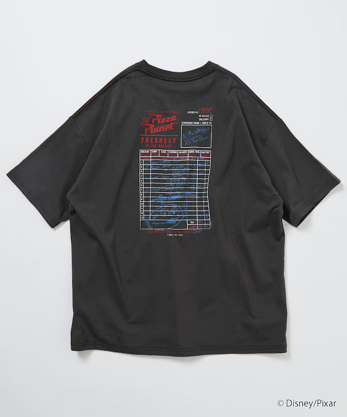 [TOY STORY] Exclusive Big Silhouette Back Print Crew Neck T-Shirt / Pizza Planet [Limited Edition]