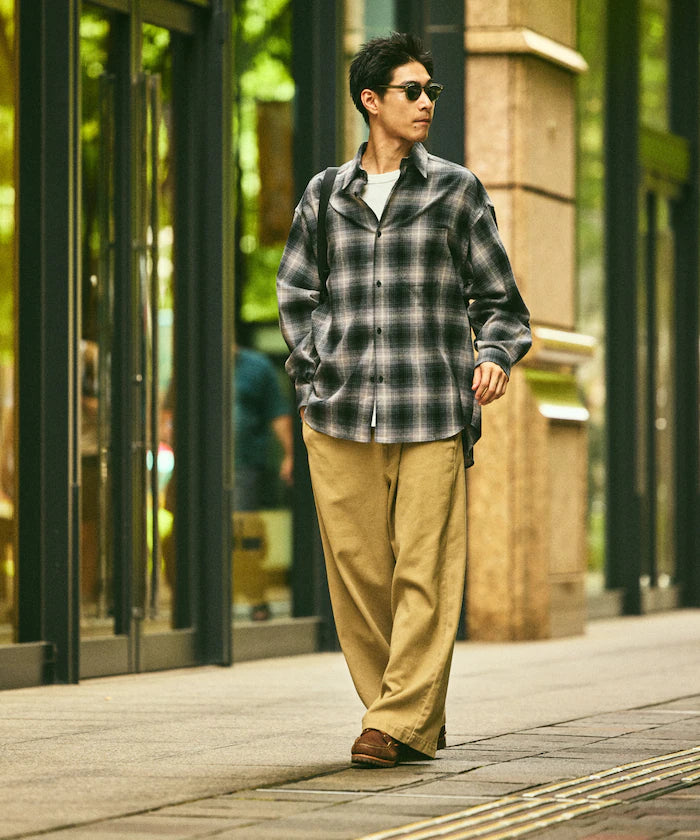 Relax Fit Relax Fit Ombre Check Flannel Shirt [Limited Edition]
