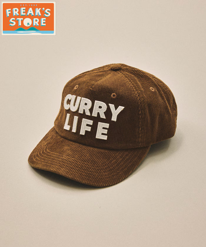 FREAK'S STORE for BEACH & FES Summer Corduroy Felt Logo Cap - Brown