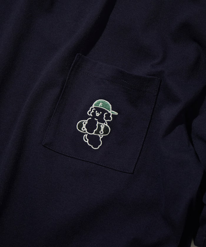 tombonia/Tombonia Back Print Crew Neck Pocket T-Shirt/Skate Boy