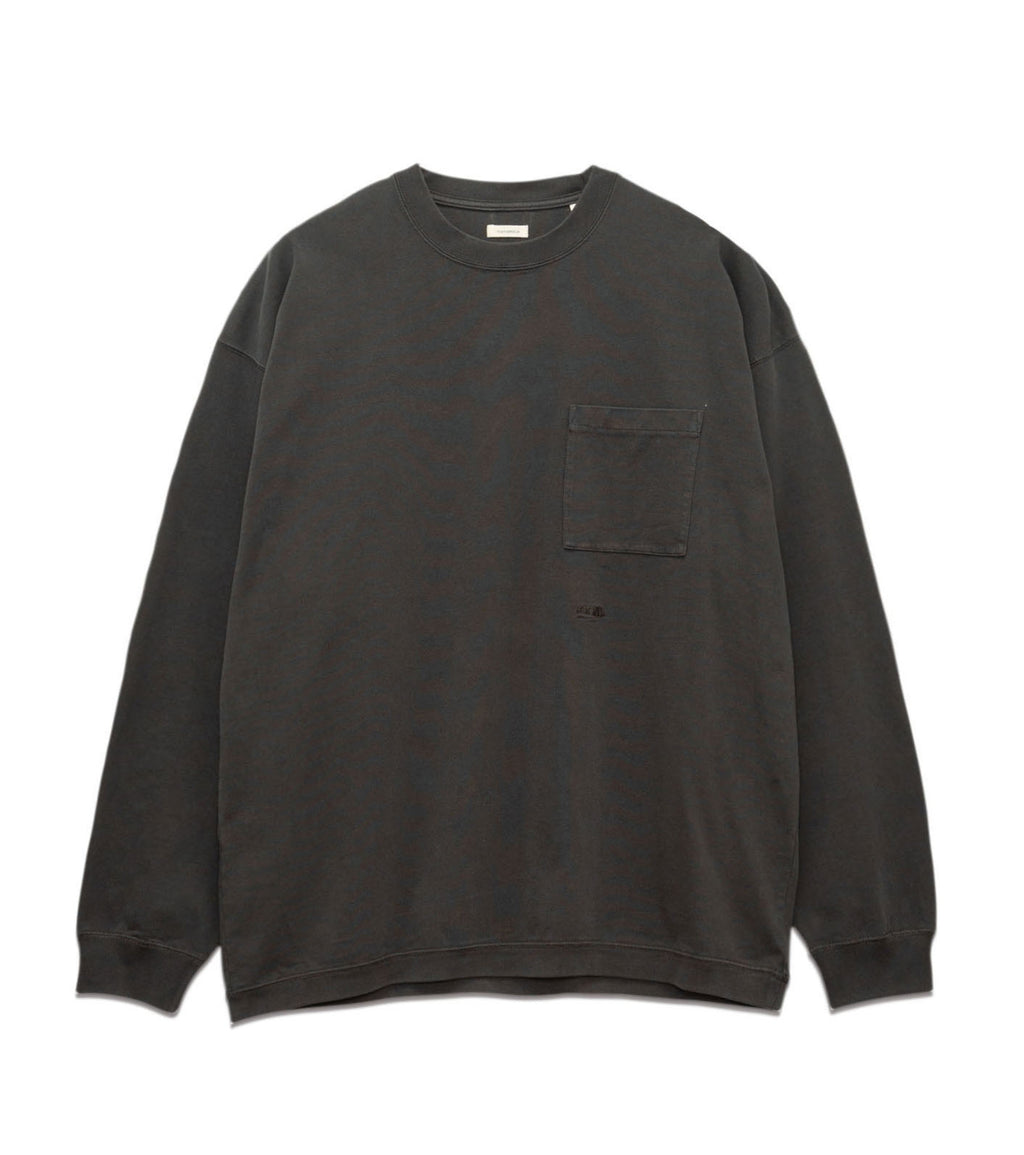 OOAL L/S Pocket Tee - CH(Charcoal)