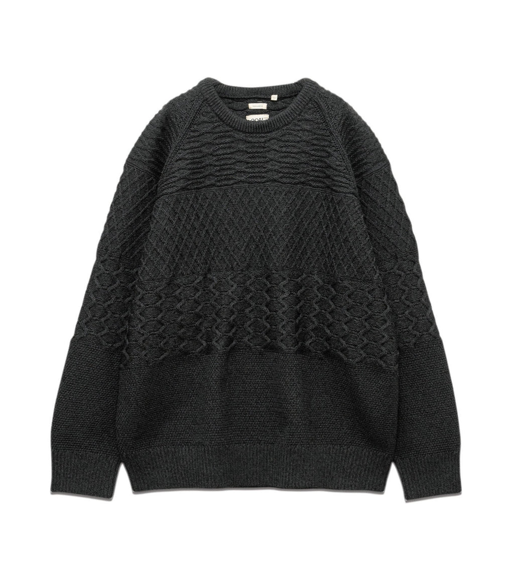 Crew Neck Sweater - K(Black)