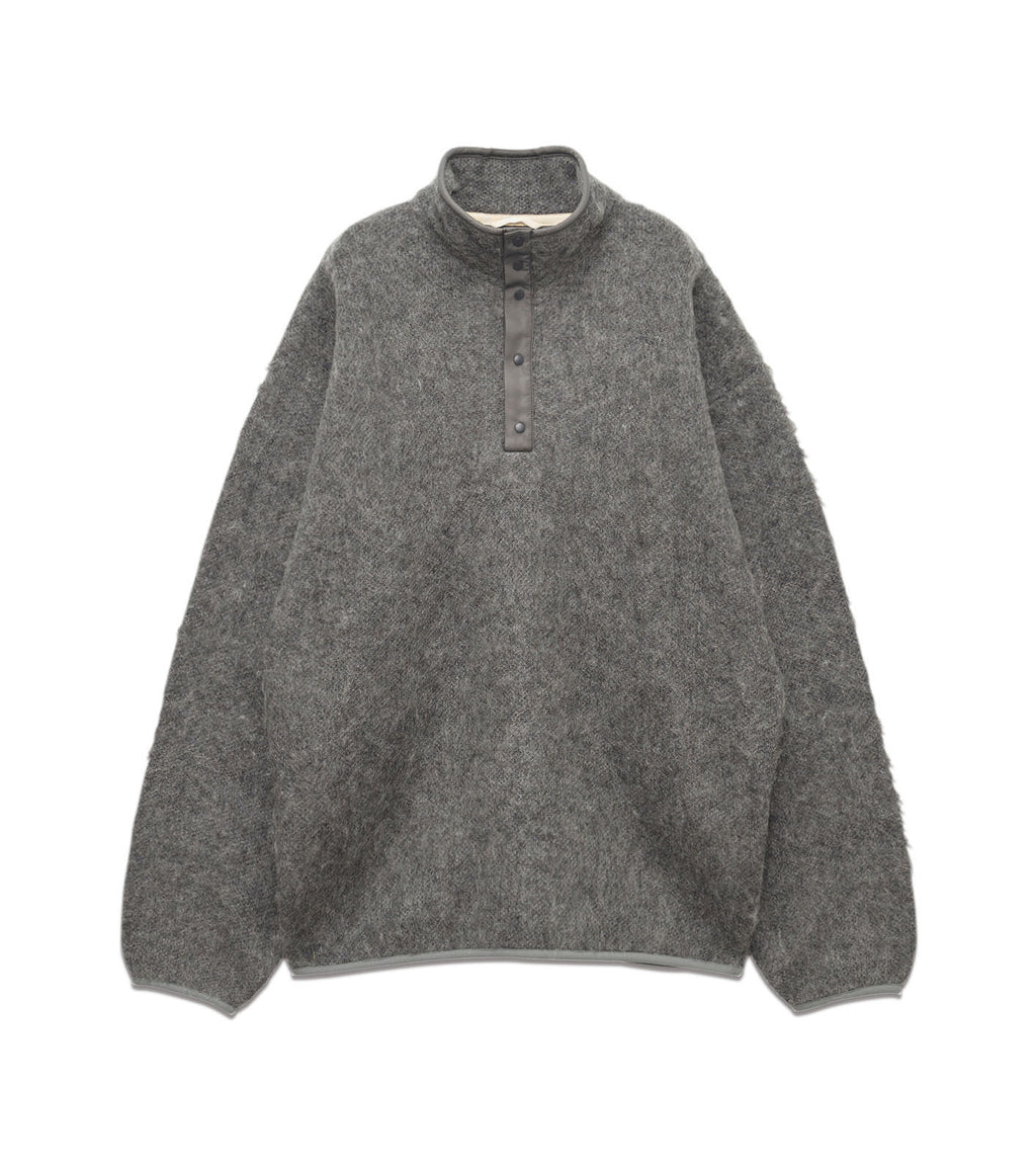Pullover Mohair Sweater - HG(Heather Gray)