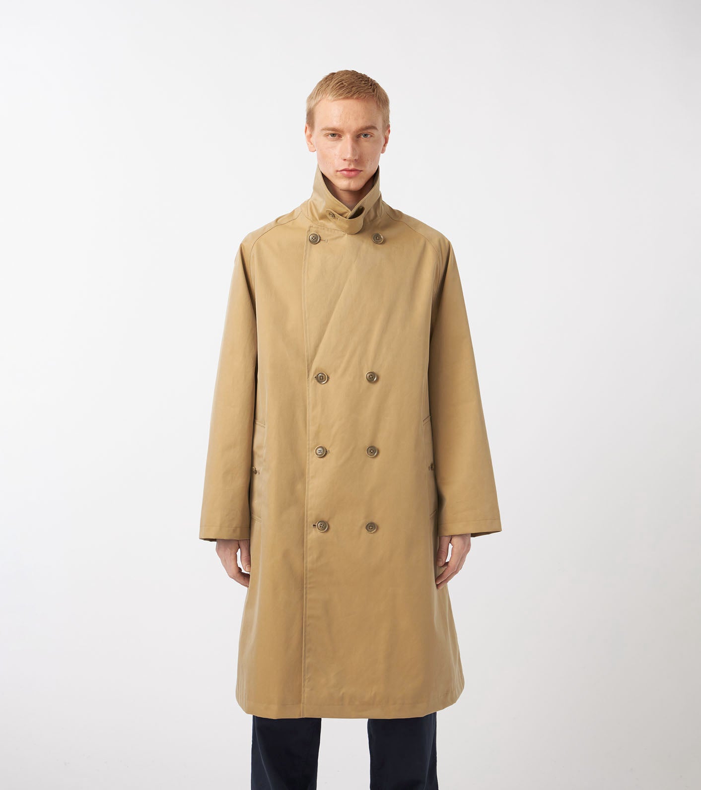 2L Cotton GORE-TEX Double Breasted Coat