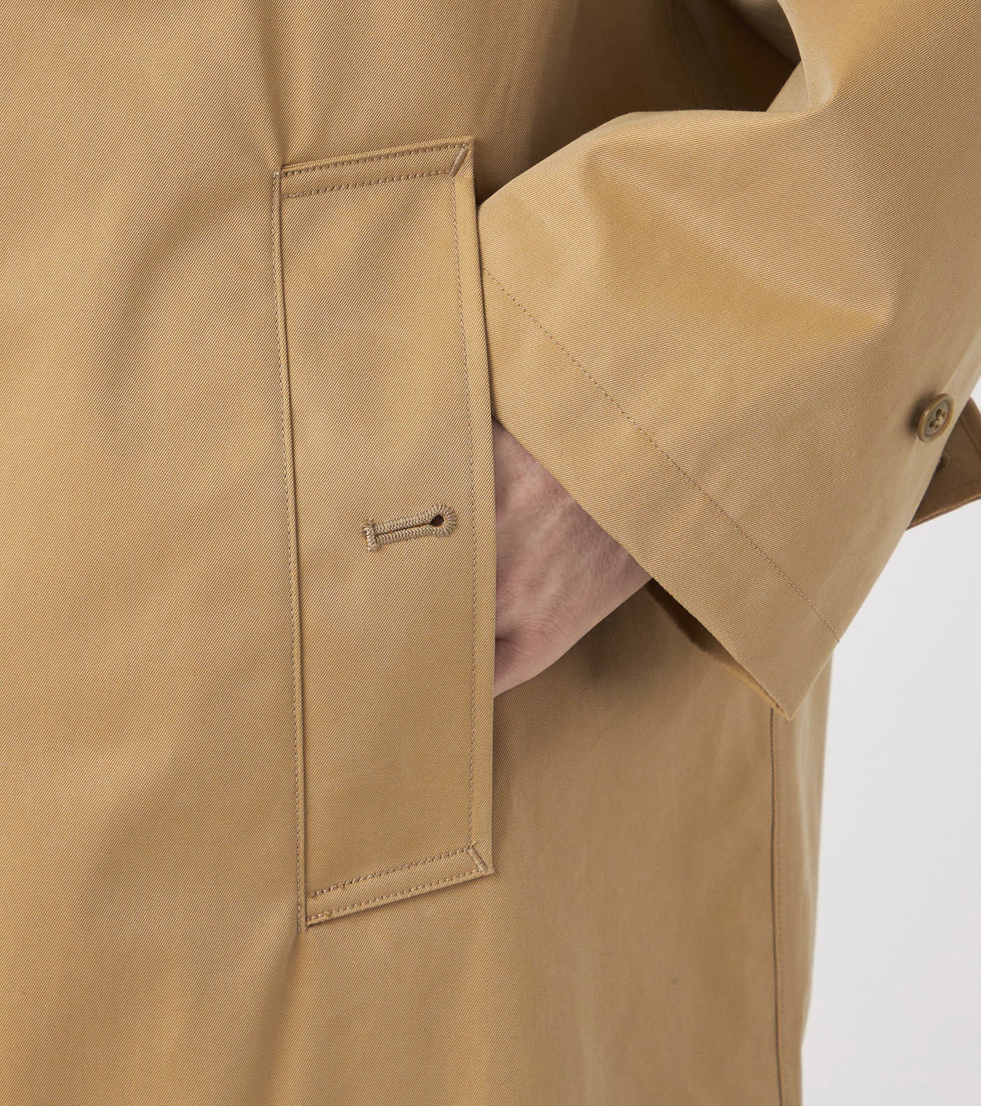 2L Cotton GORE-TEX Double Breasted Coat