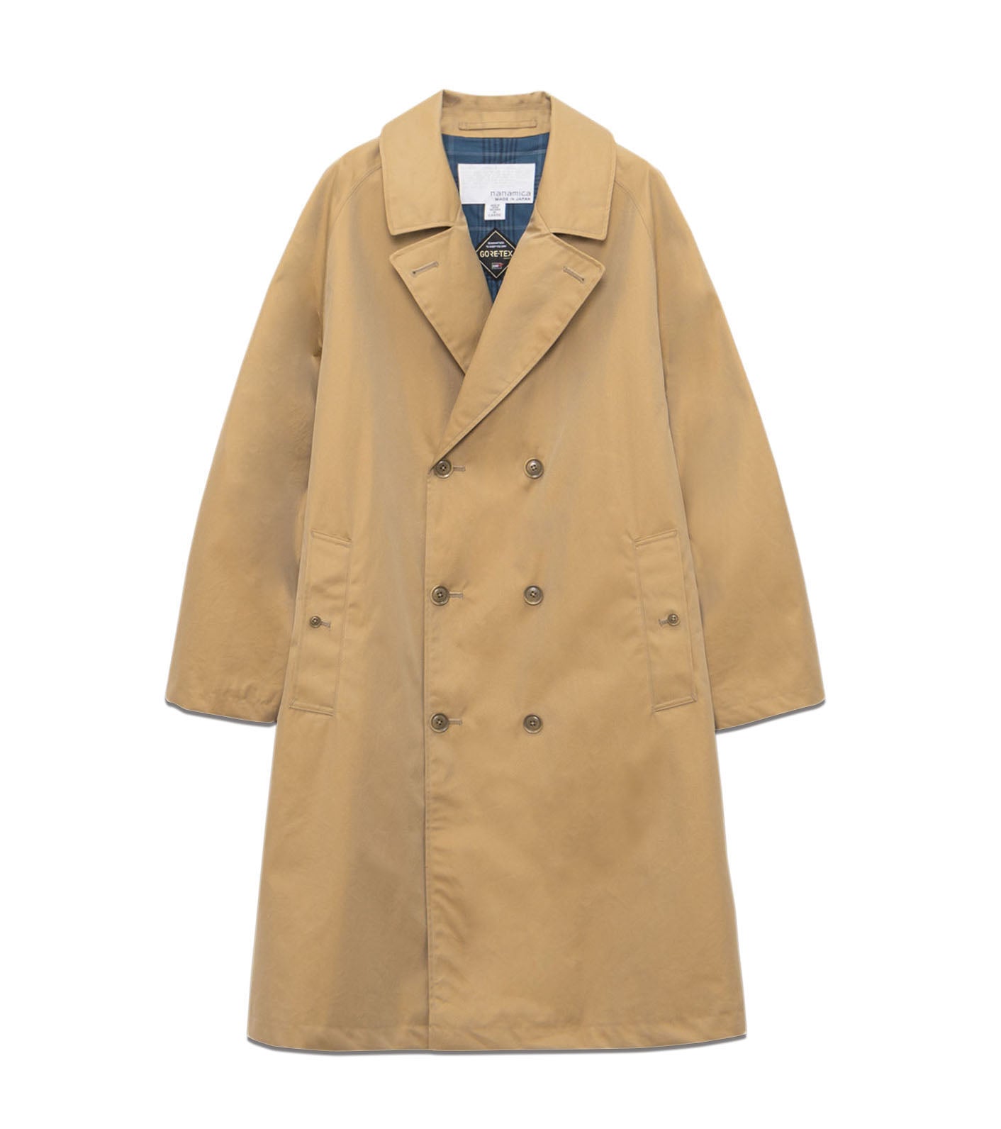 2L Cotton GORE-TEX Double Breasted Coat - BE(Beige)