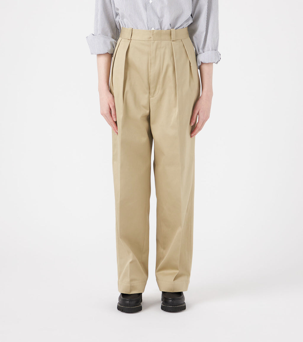 Double Pleated Chino Pants