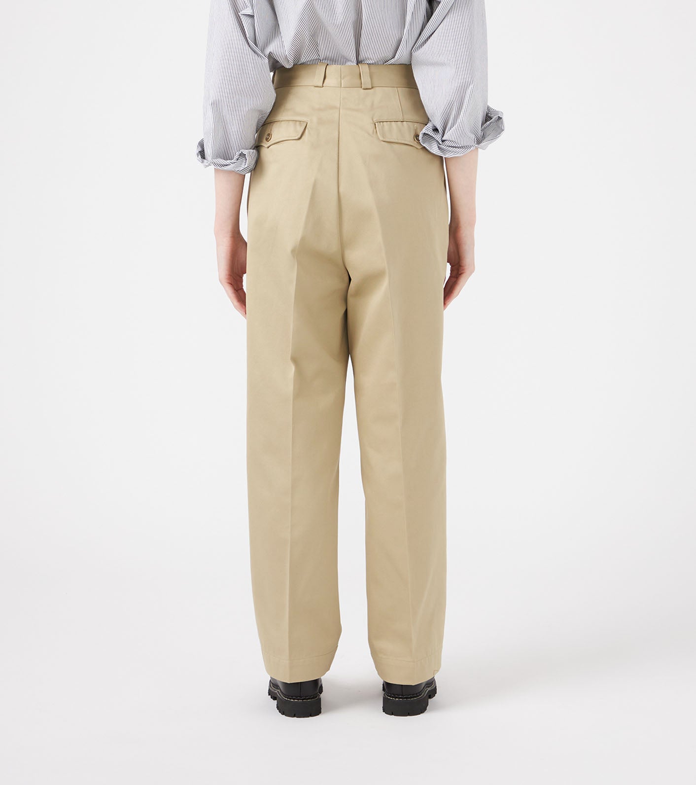 Double Pleated Chino Pants