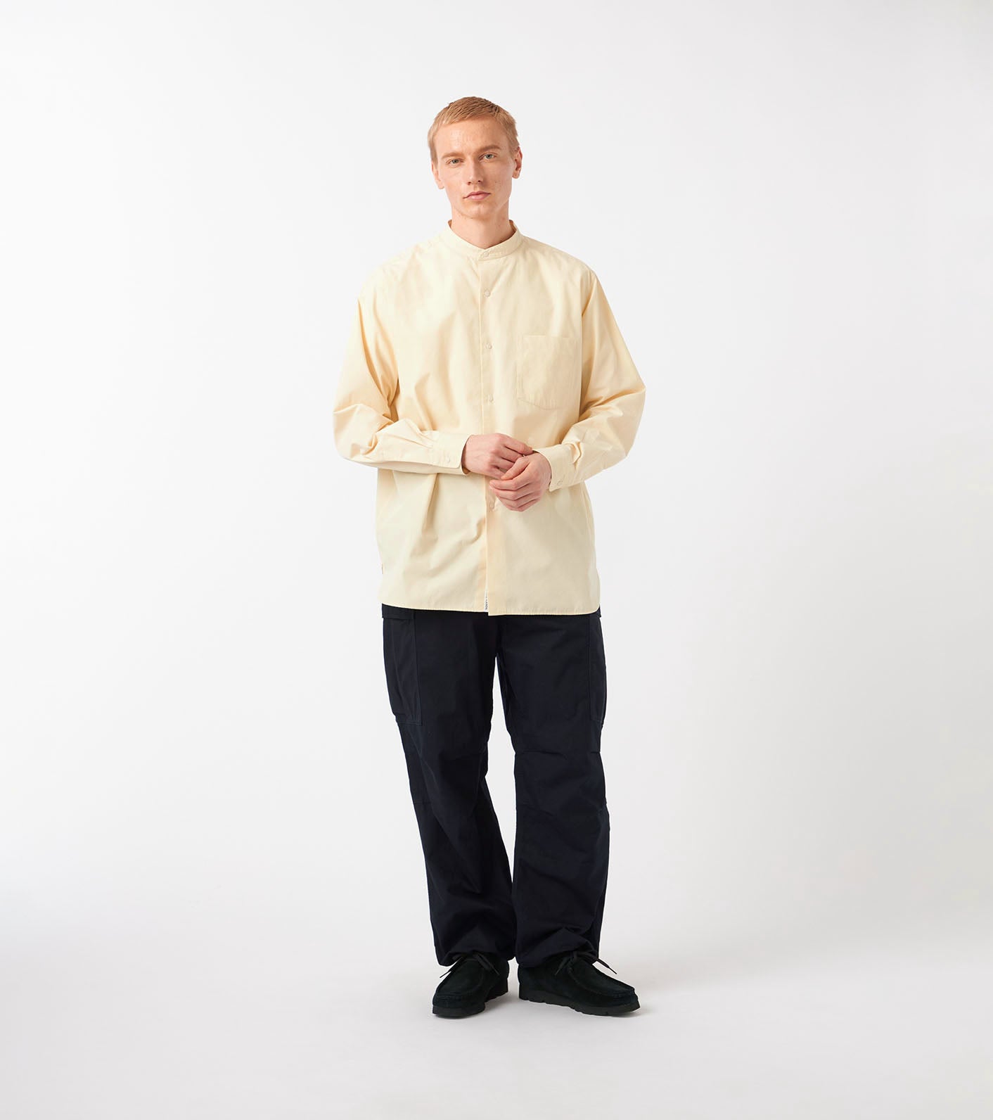 Band Collar Wind Shirt